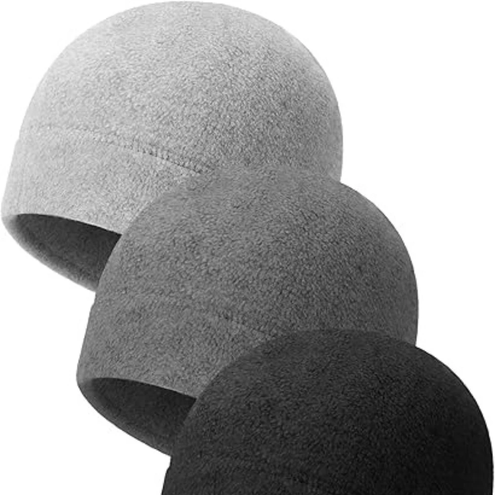 1pc Winter Warm Skull Cap Soft Fleece Beanie Hat Outdoor Sports Thick Windproof Watch Cap Skiing Warmth Colored for Men Women