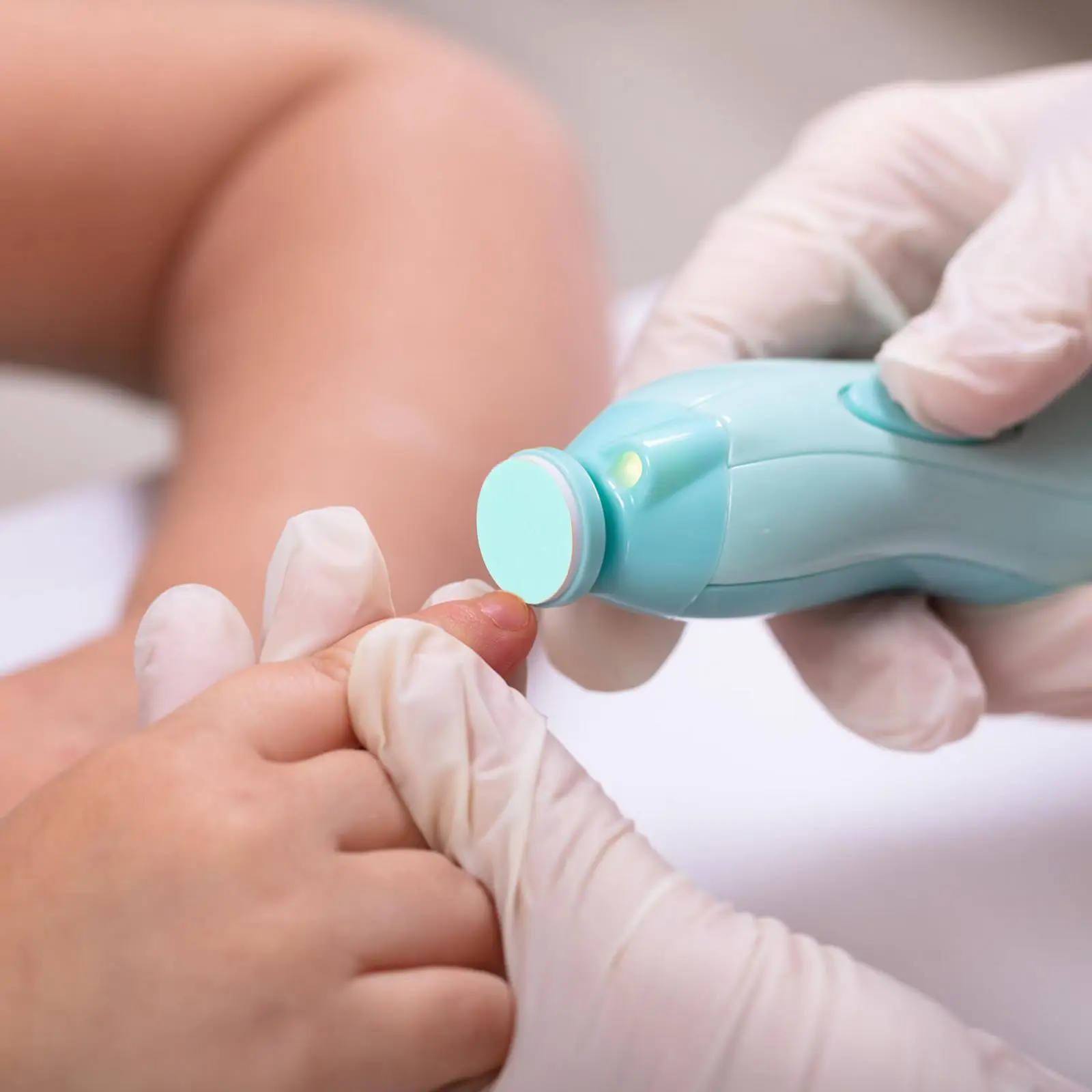 12pcs Red Baby Nail Grinder Heads 1 6 Months Replacement Pads Trimmer Tools Electric Nail File Supplies Clipper For Nail Care