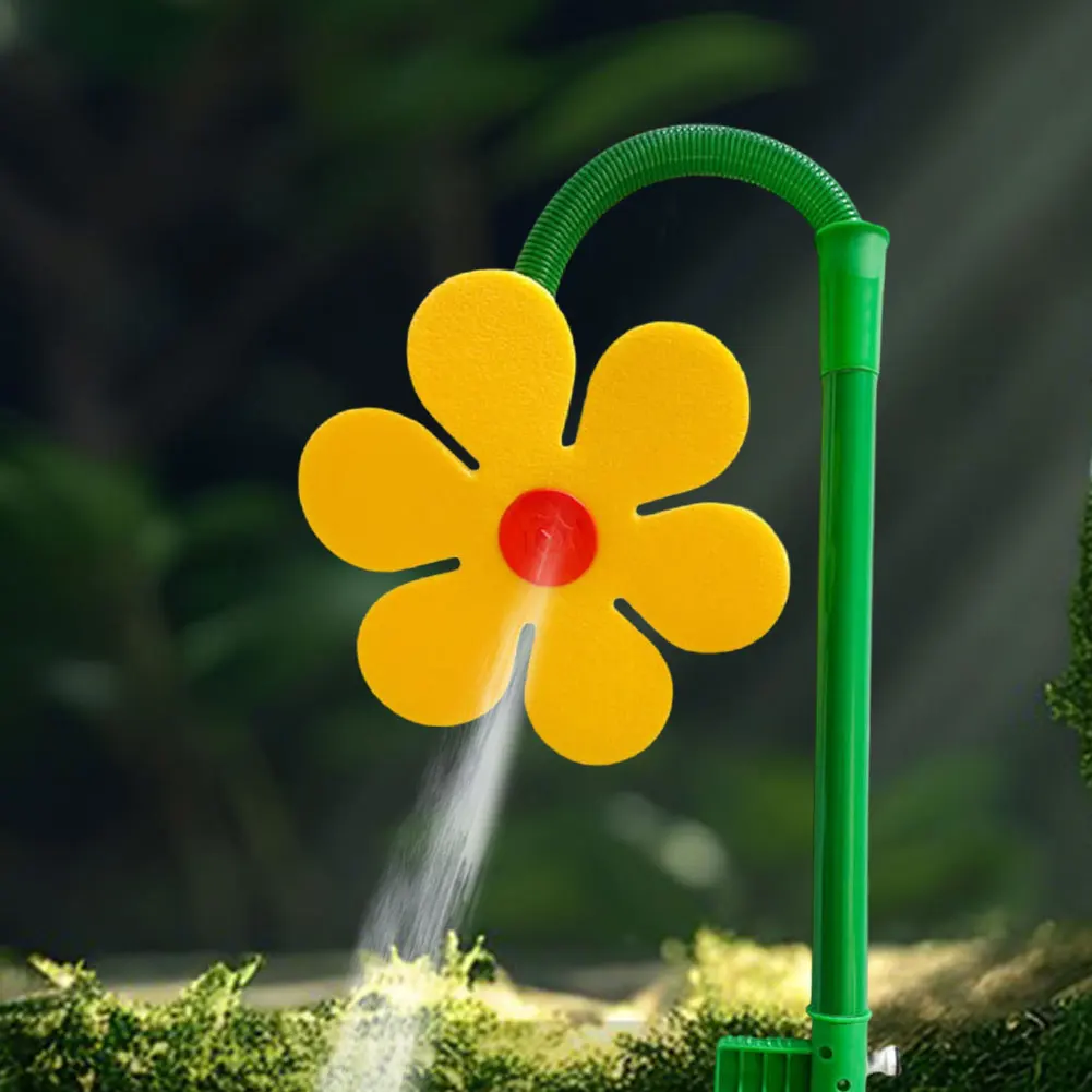 Crazy Daisy Sprinkler 360 Rotating Dancing Flower Water Sprinkler Adjustable Fun Irrigation Tool for Yard Watering