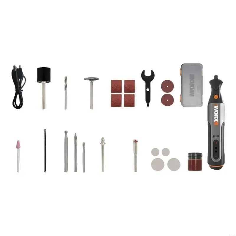 

Wireless Engraving and Polishing Tool with Precise Accessories Suitable for Home Improvement Woodworking Metal Finishing Y4QC