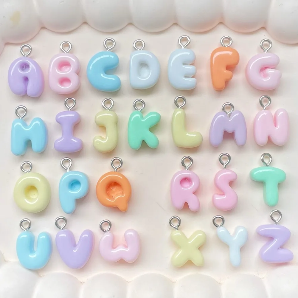 10Pcs Kawii Mini resin Alphabet Series Miniature Flat Back Cabochons For Hairpin Scrapbooking DIY Home Decor Craft Accessories