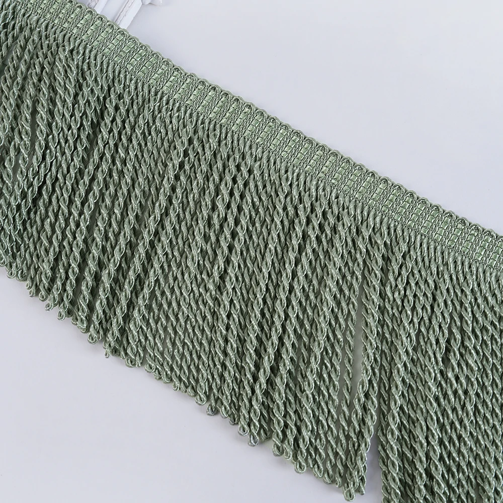 12 Yards Gold Bullion Fringe Trim Home Decorative Curtain Twisted Tassel Fringe for Sewing DIY Sofa Flag Fringe Accessories
