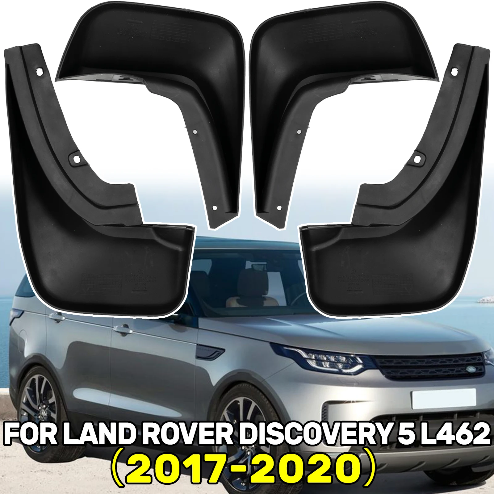 4 PCS Car Mud Flaps For Land Rover Discovery 5 L462 2017-2020 Front & Rear Mudguards Splash Guards Fender Mudflaps Accessories