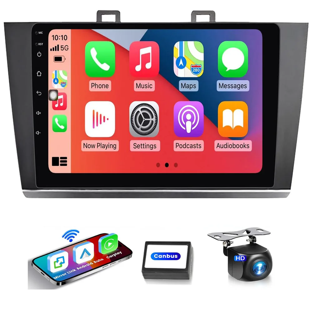 

For Subaru Outback Legacy 2015-2022 Head Unit Resolution 9 inch Touch Screen Upgrade with Wireless CarPlay/Android Auto