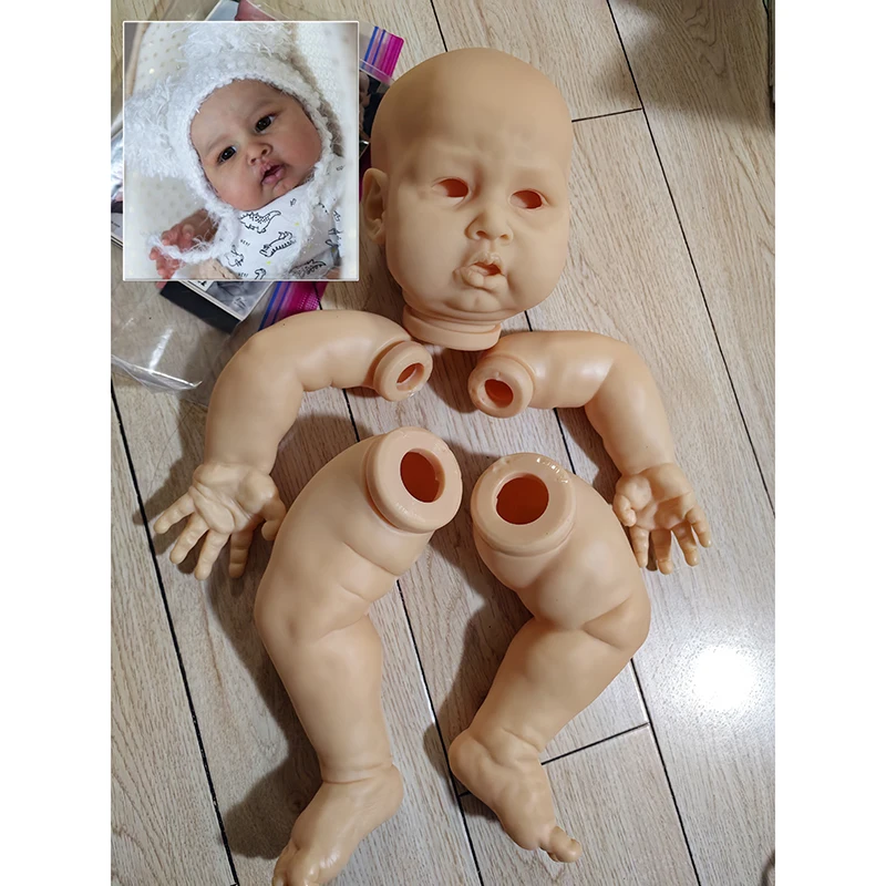 

26Inch Unfinished Unpainted Reborn Doll Kit Blue Sparrow Huge Baby Size DIY Doll Blank Parts with Cloth Body and Eyes