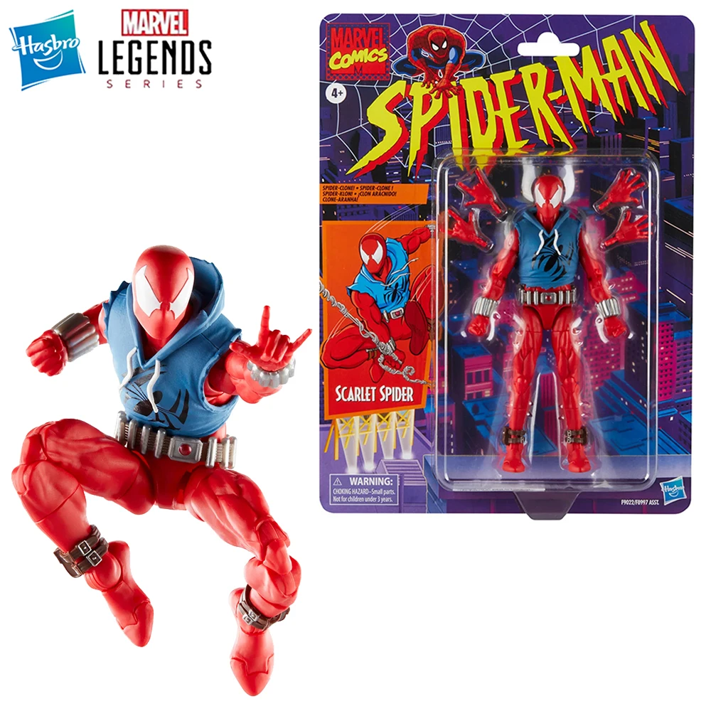 

[In-Stock] Hasbro Marvel Legends Series Scarlet Spider-Man 15cm Nice Collectible Anime Action Figure Model Toy Gifts