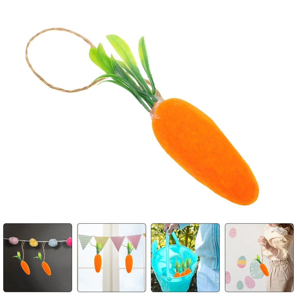 

12pcs Easter Carrot Decorations Foam Hanging Ornaments For Tree Party Supplies Holiday Festival Decor Photography Props