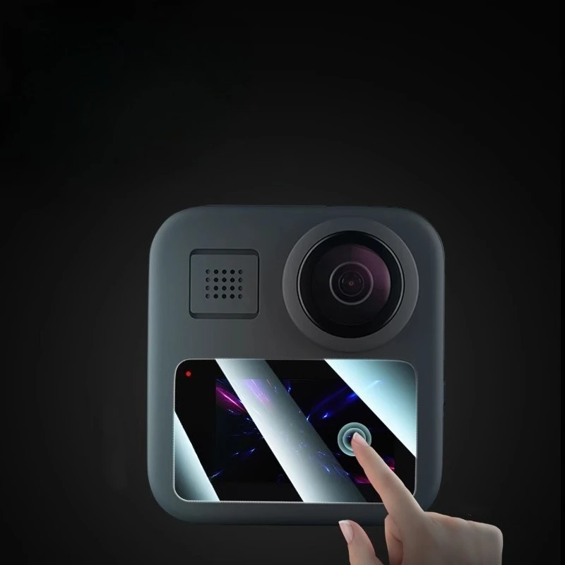 ل GOPRO MAX Max2 واقي كاميرا الشاشة من الزجاج المقسى لشاشة GOPRO MAX LCD طبقة رقيقة واقية لحماية الزجاج
