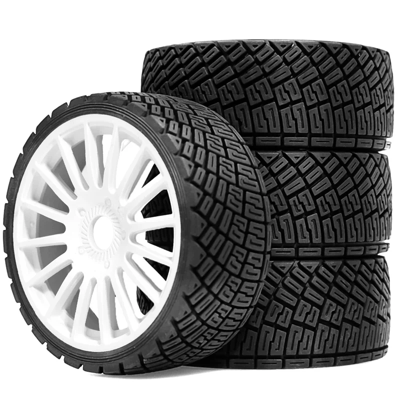 4 قطعة إطارات سيارات سباق Rc لـ 1/7 1/8 WRC KM FS KKPIT Mjx Rc قطع غيار السيارات