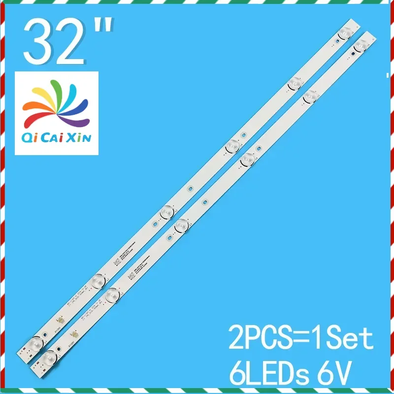 

2pcs=1TV 6leds 6V 580mm For 32" TV JL.D32061330-081AS-M FZD-03 MS-L2202 MS-L1074 MS-L1343 V2 32PL13TC-SM 32PL13TC-SM