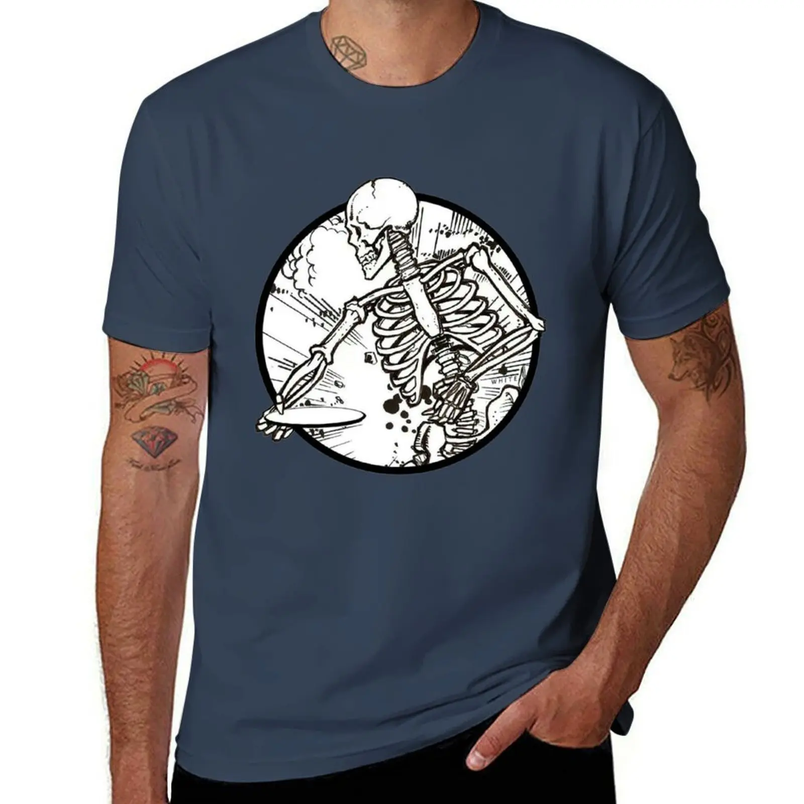 Disc Golf Skeleton high quality funnyblack T-Shirt Plus Size Outdoor Casual Top