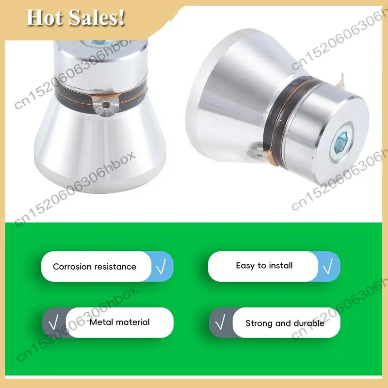 

-HOPE 100W 28Khz Ultrasonic Piezoelectric Transducer Cleaner Silvery Acoustic Components