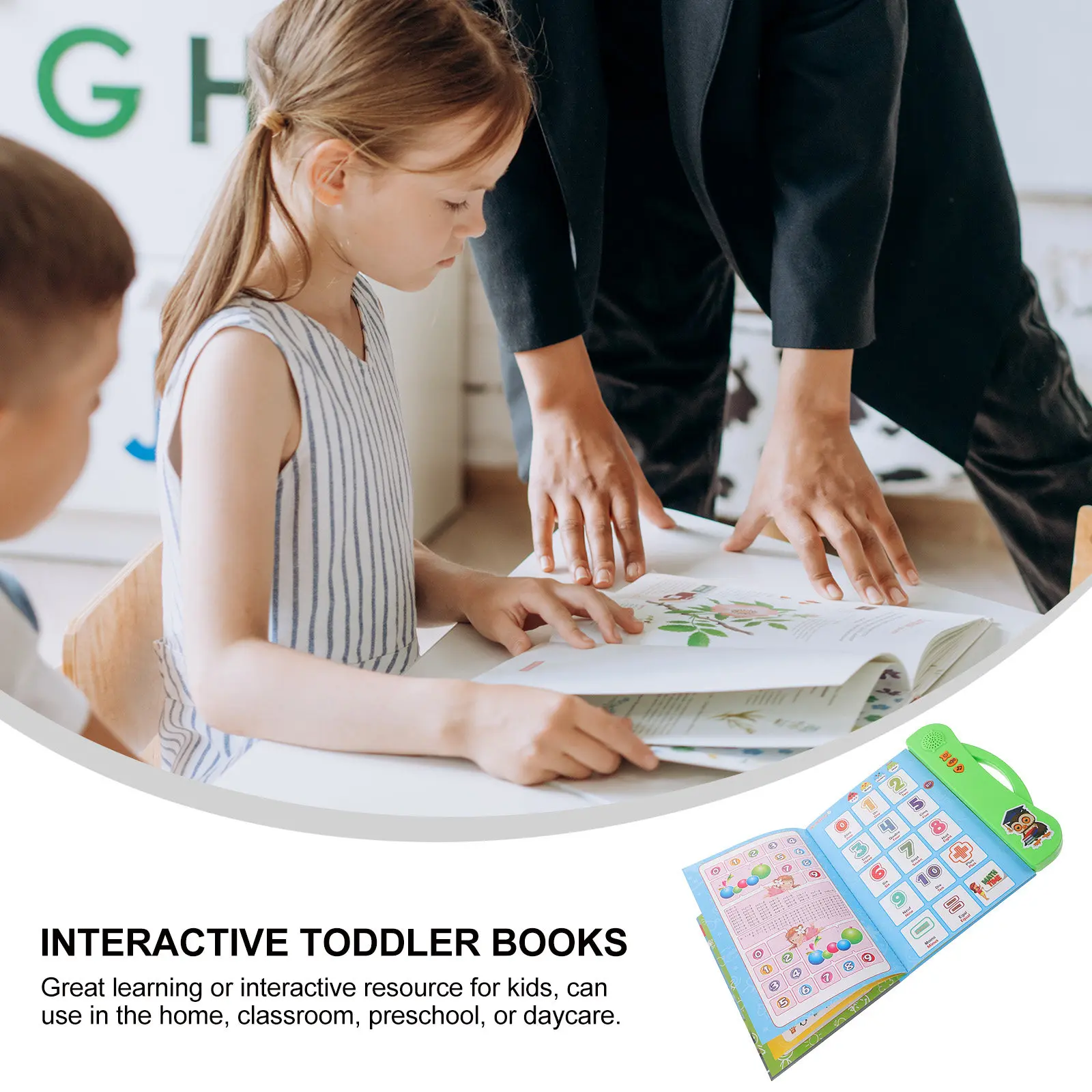 

Интерактивная звуковая книга на французском и английском языках для малышей, обучающая чтению, двуязычная аудио-игровая развивающая игра для детей