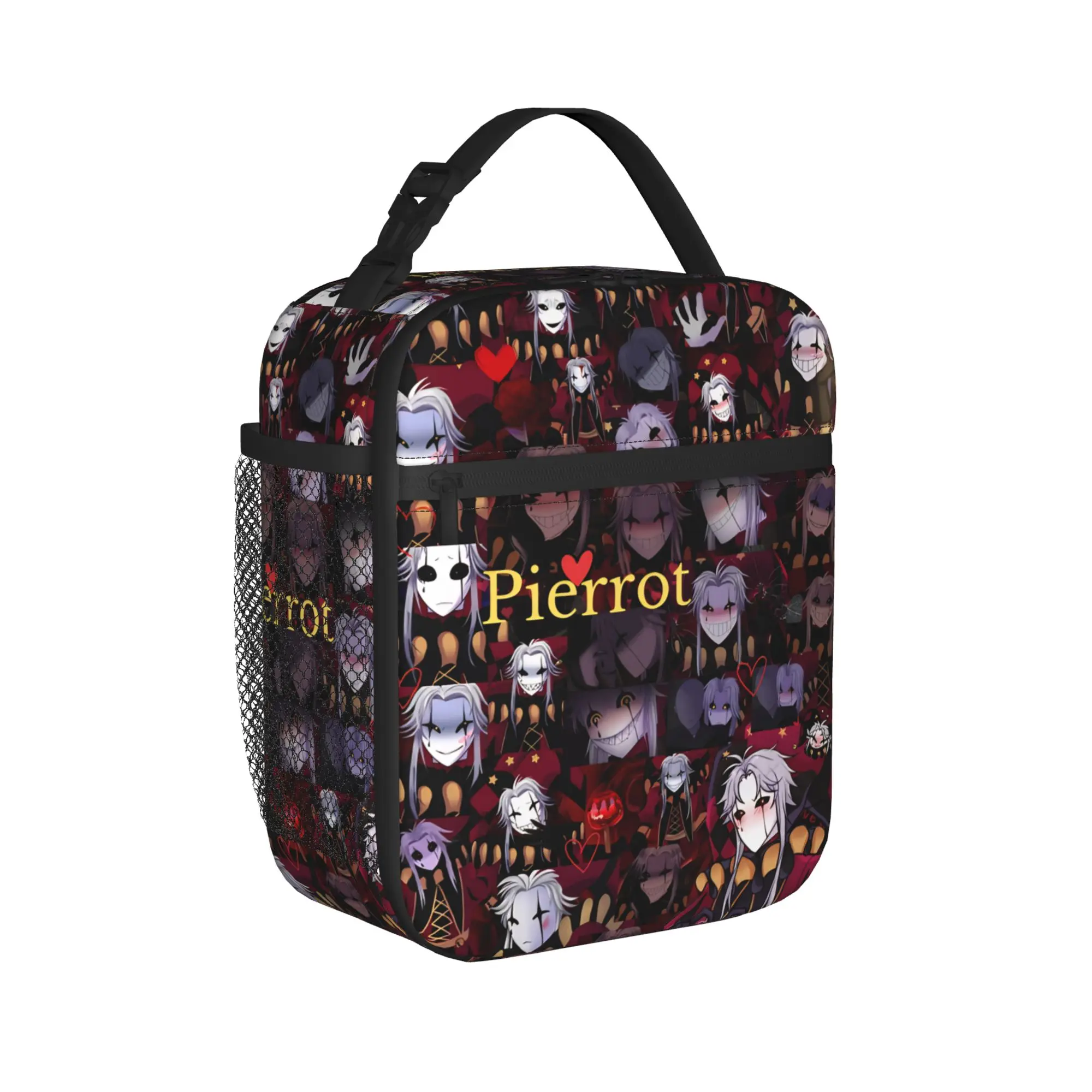 Pierrots The Freak Circus Thermal Insulated Lunch Bag for Travel  Portable Food Bag Container Men Women Thermal Lunch Boxes