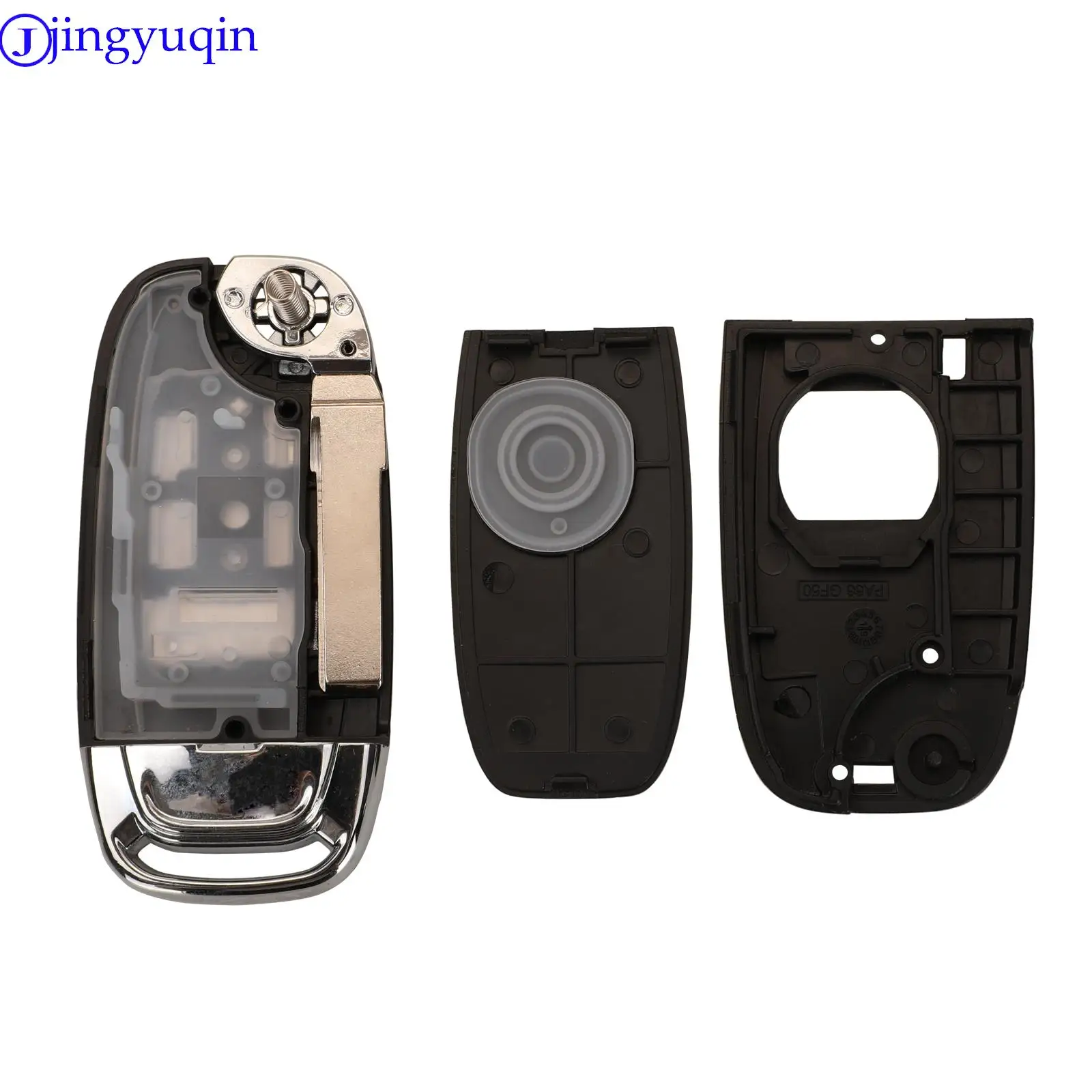 jingyuqin Modified Flip Remote Car Key Shell Fob For Volkswagen VW Golf Polo Touareg Tiguan Jetta Beetle MK6 ( 5K0837202AD )