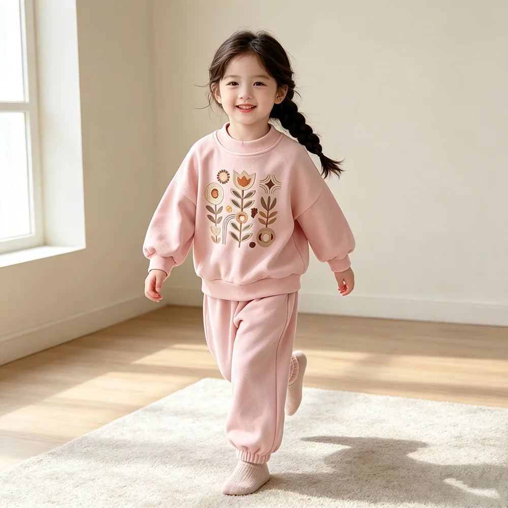 Neue Frühlings- und Herbstmode für Babys und Mädchen, Kinderkleidung, Niedliche Freizeitkleidung, T-Shirt und Hose, 2-teiliges Set, Kleinkind-Sportkostüm, Kinder-Trainingsanzüge – Detail 12