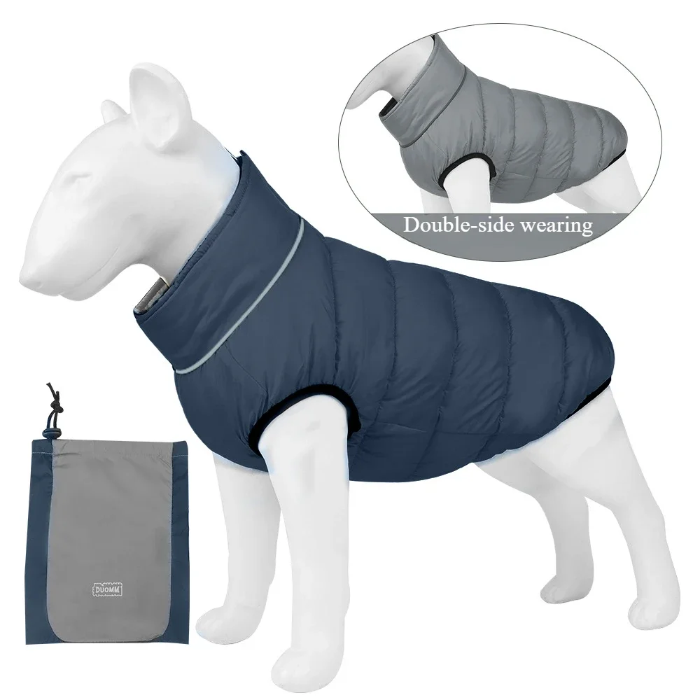 

Double side wearing coat Dog coats for winter Reversible warm jacket for dogs pet clothes dog coats for large dogs puppy clothes