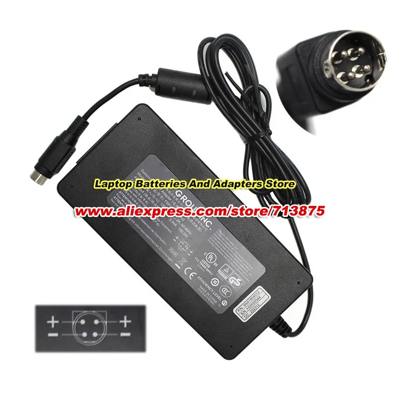 Genuine FSP180-AWAN2 AC Adapter For FSP 54V 3.34A 180W Power Supply Round With 4 Pins Power Adapter Charger