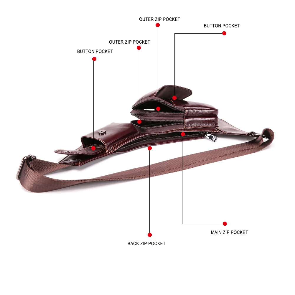Нагрудная Сумка-слинг для мужчин из натуральной кожи, повседневная сумочка на плечо, нагрудной мессенджер для коротких поездок, кросс-боди, 2023