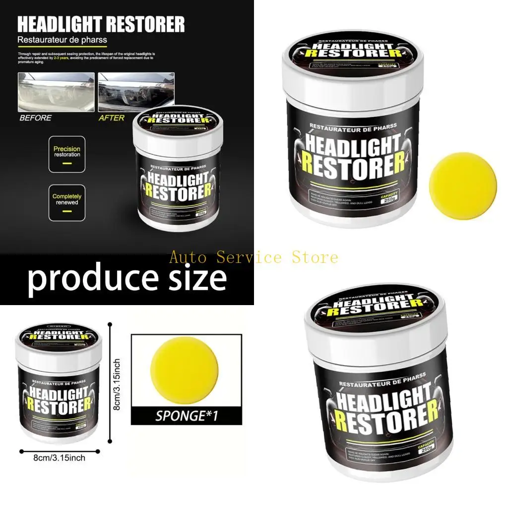 

462A Innovative Car Headlights Polish Repair Fluid Liquid Scratch Lamp Renovation Set