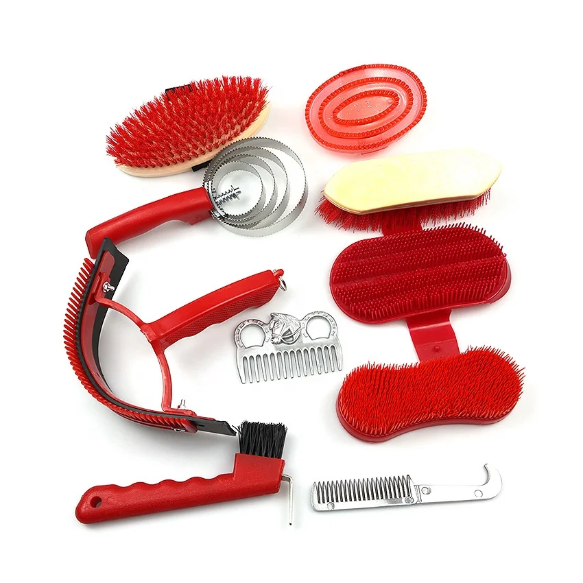 Grooming Kit Set 10 Items for Horses