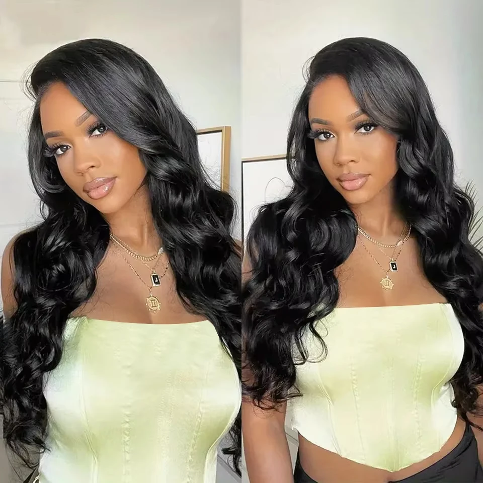 13x4 Transparent Body Wave Lace Front Human Hair Wigs For Women 180% Malaysian Body Wave Lace Frontal Wig