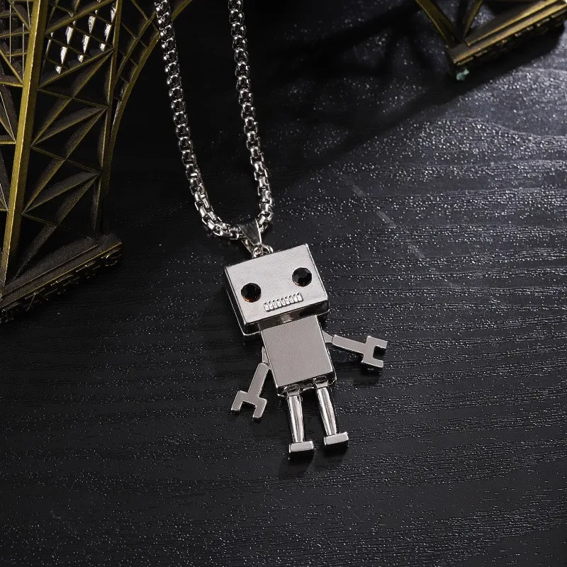 Street trendsetters, hip-hop robots, internet celebrities, necklaces for couples, sweater chains, ins