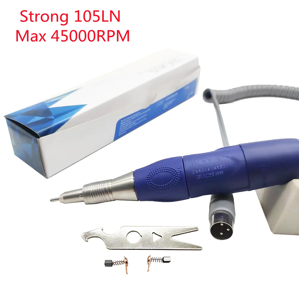 10 Typle Electric Drill Pen 35K 45K Strong 105L 102L Handle for All STRONG210 90 Marathon Micromotor Milling Cutter for Manicure