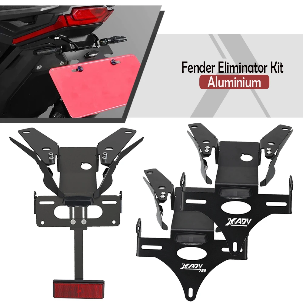 Motorrad-Kennzeichenhalter Fender Eliminator Nummernschildhalterung für Honda XADV 750 X-ADV XADV750 X ADV 2021 2022-2024