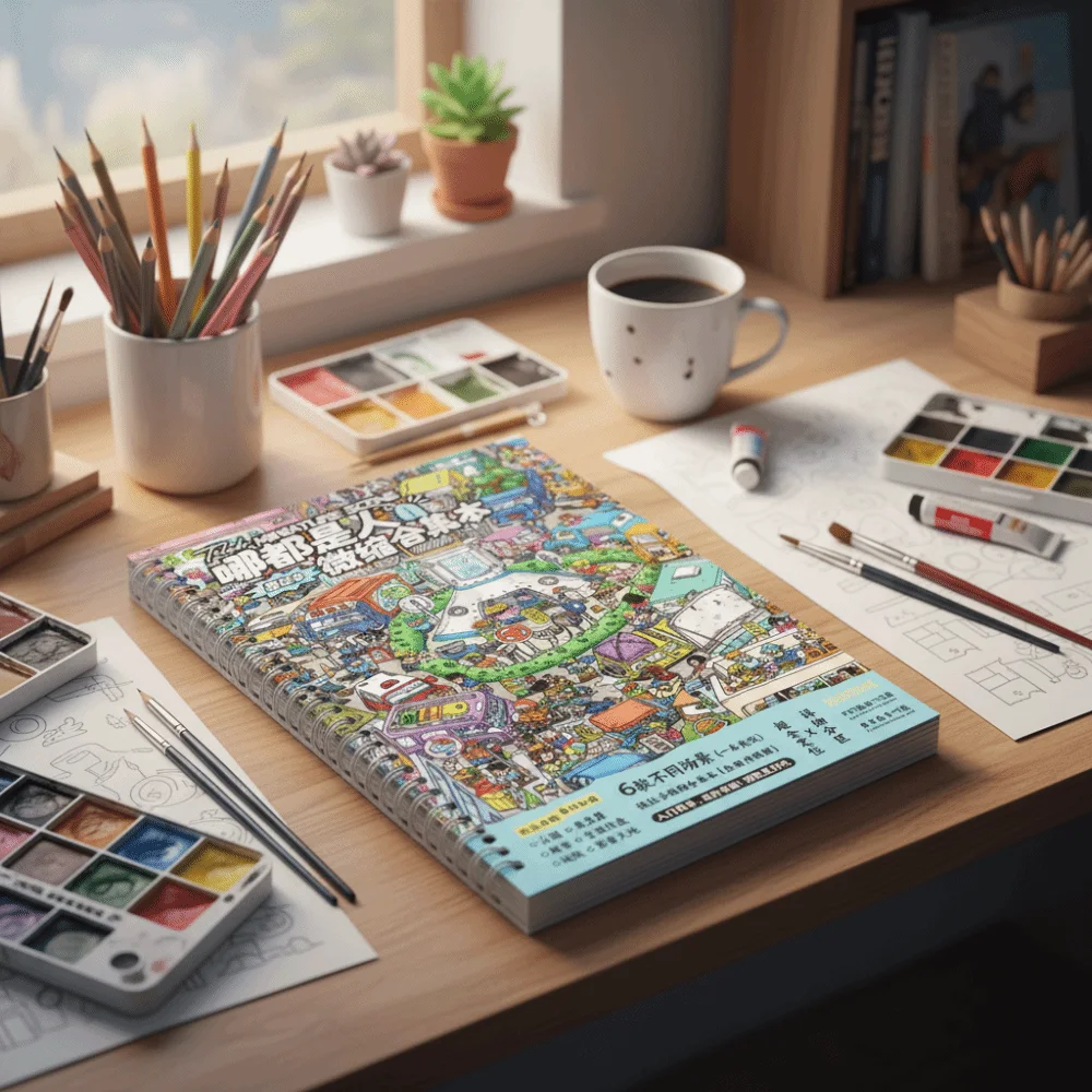

Kawaii Design 3D Scenery Stickers DIY Design Festival Theme Miniature Scene Sticker Special Economic Zone Shop Scene Sticker