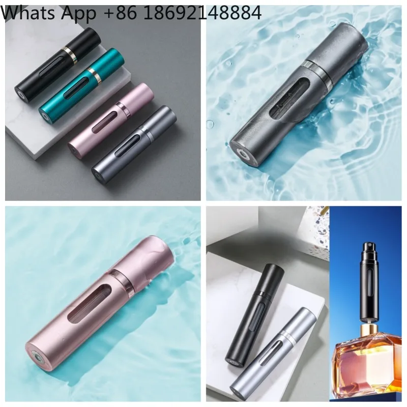 5Ml real glass recyclable self-pumping perfume sub-bottling, portable perfume sub-bottling tool bottle