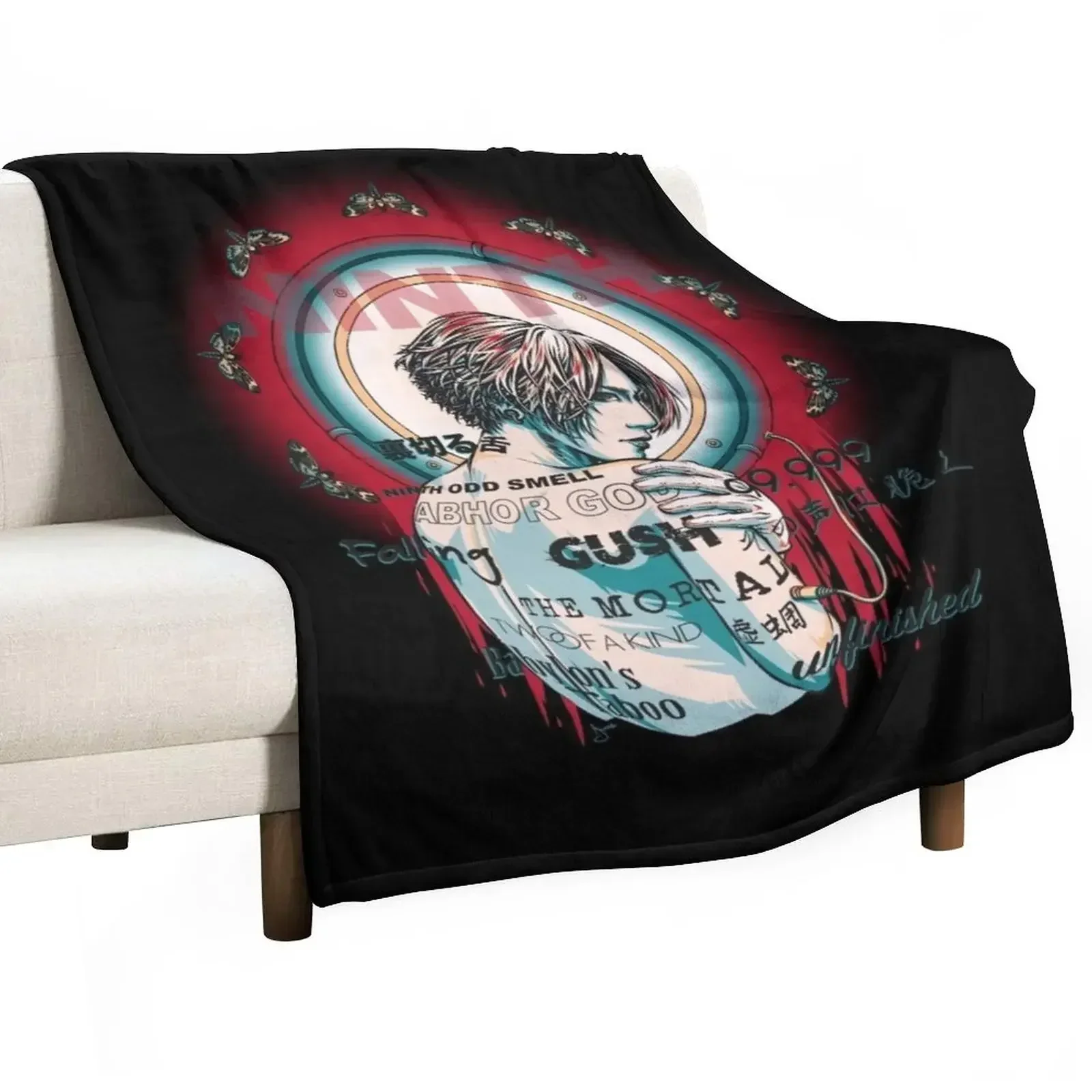 

THE NINTH - black version - Throw Blanket Softest Soft Big Travel Blankets