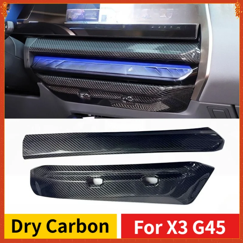 

For BMW X3 G45 Real Dry Carbon Fiber 2025 Interior Central Control Air Conditioner Out Of Trend Box Modification Accessories