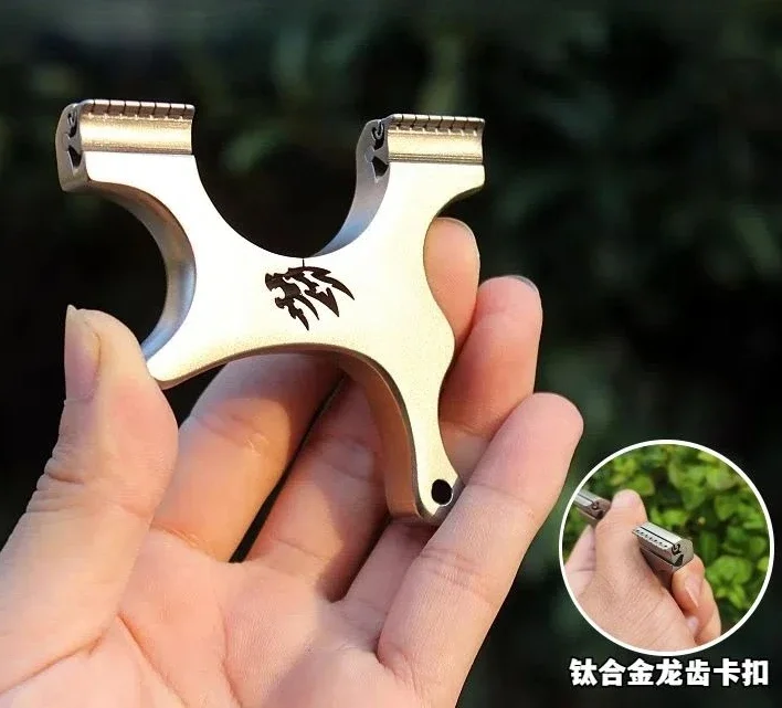 NEW Pocket Bow Titanium Alloy Wire Cutting Bow Head No Binding Stainless Steel Flat Leather Competitive Bow