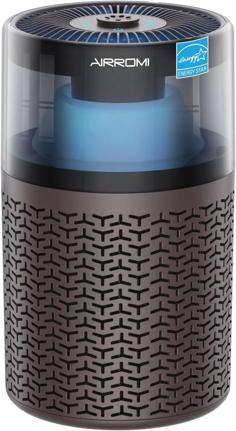 

Очиститель воздуха для домашних животных с HEPA и угольным фильтром, удаляет перхоть, запах, дым для дома до 658 футов, ночник