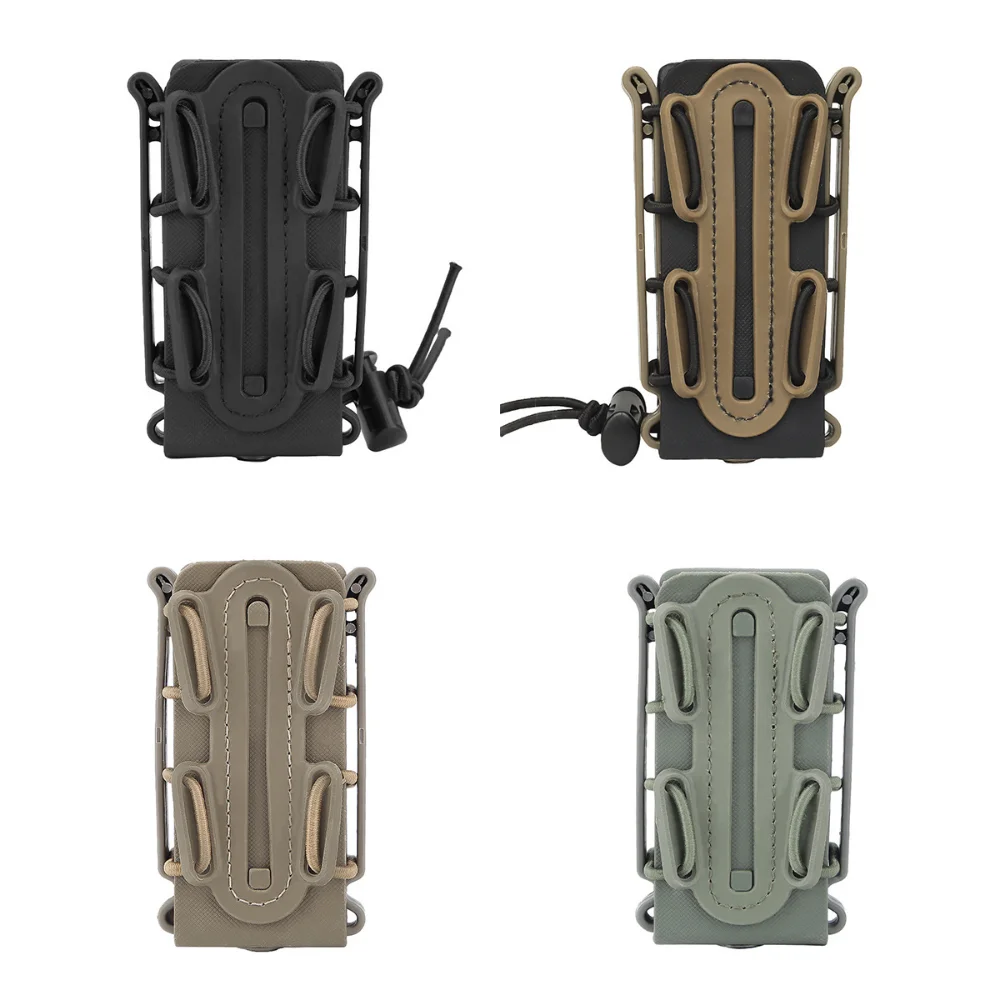 

9mm Scorpion Mag Pouch Waist MOLLE Holder 45APC Elastic Quick Draw Holster Multi Use Outdoor Hunting Shooting Tactical Gear