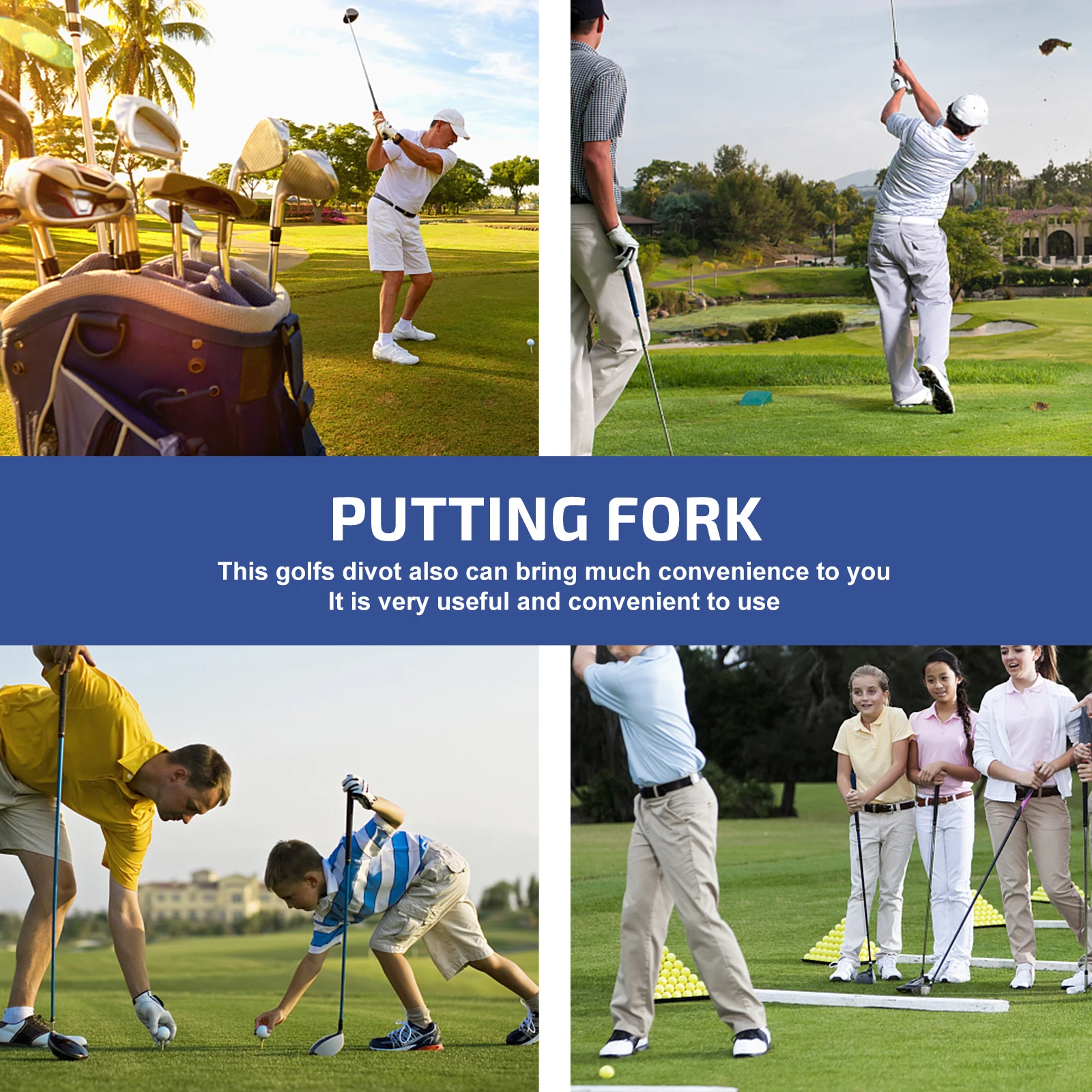 

30Pcs Golfs Divot Repair Tool Durable Plastic Forks Easy Carry Golfing Lawn Fixing Accessories Golfs Divot Fork