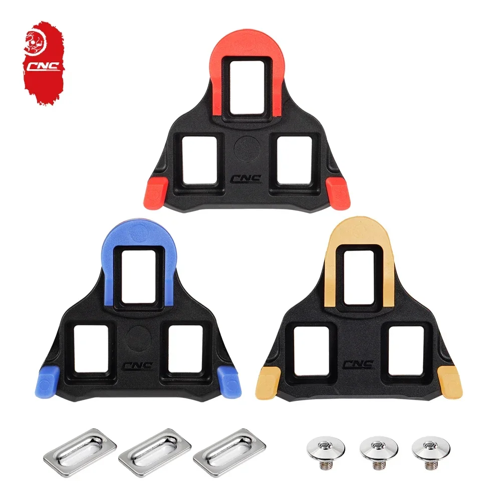 2024 New Road Bike Cycling Shoe Cleat Blue/Yellow/Red Bicycle Pedals Plate Clip Cleats  For SHIMANO Bicycle Accessories