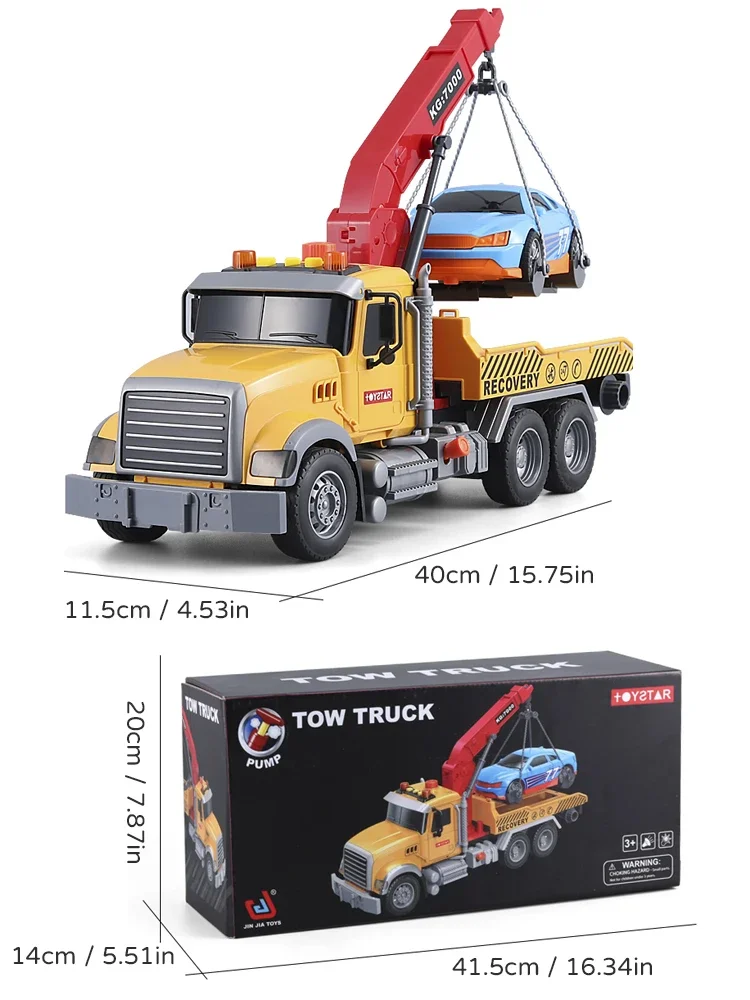 Kids Rescue Vehicle Playset, Musical Toy Car, Early Learning Role Play Playset