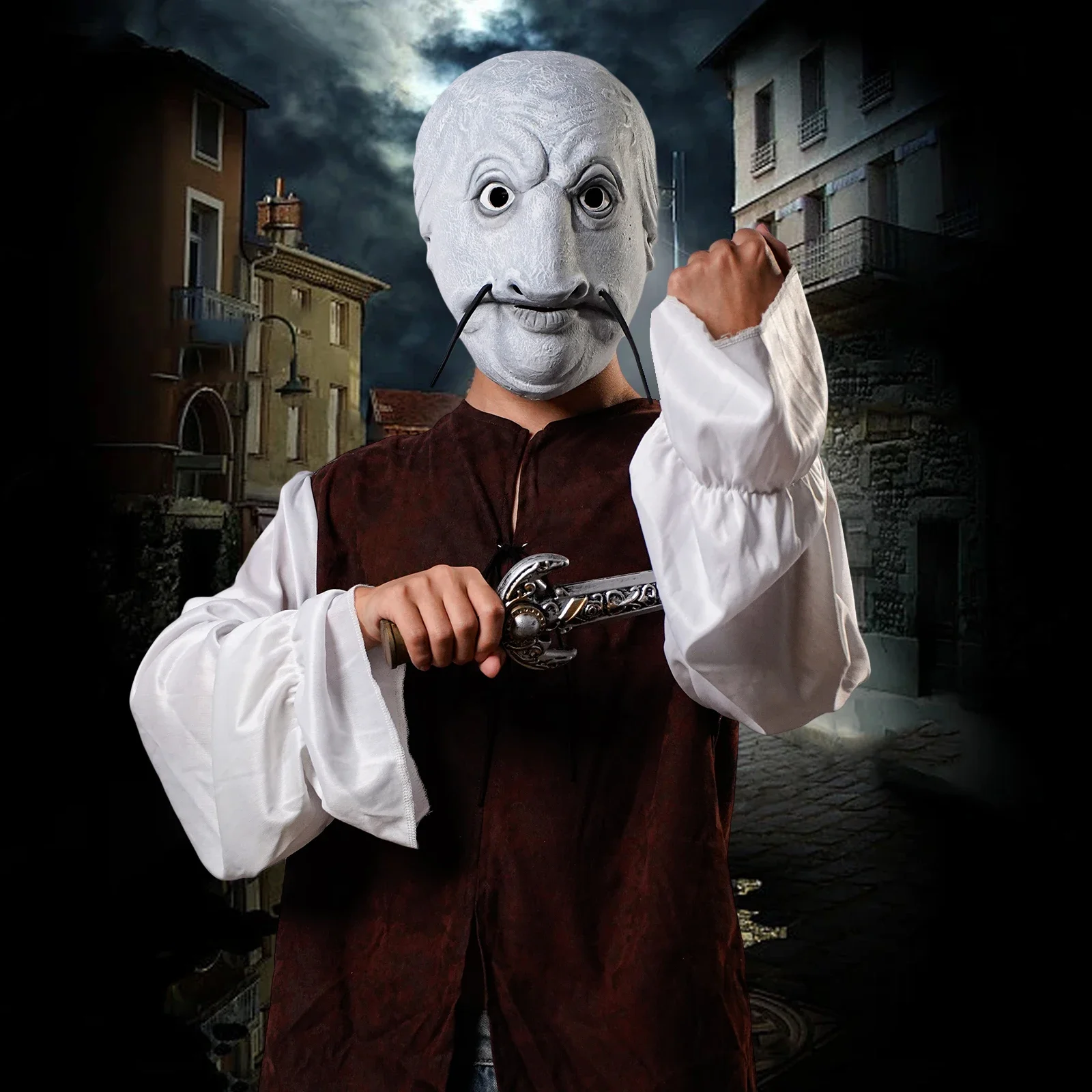 2025halloween1pc نتوء (غطاء) دي مونستر دي بويسون رياليست قناع أند لاتكس رياليست ، adapté صب الهالوين ، ألعاب دي رول ، المهرجانات