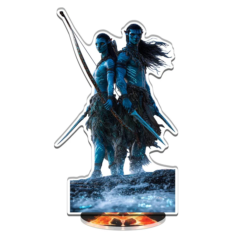 Avatar 3 Figura di fuoco e cenere Supporto in acrilico Varang Nuova piastra di stoccaggio Statua di Toruk Neytiri Piatto in piedi Giocattolo da sci Jake-Sully