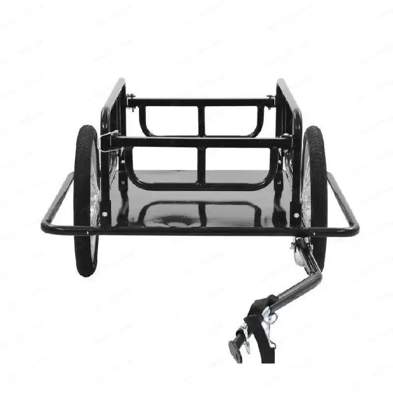 16-Inch folding bicycle trailer | Portable folding, freight load, cycling storage dual-purpose