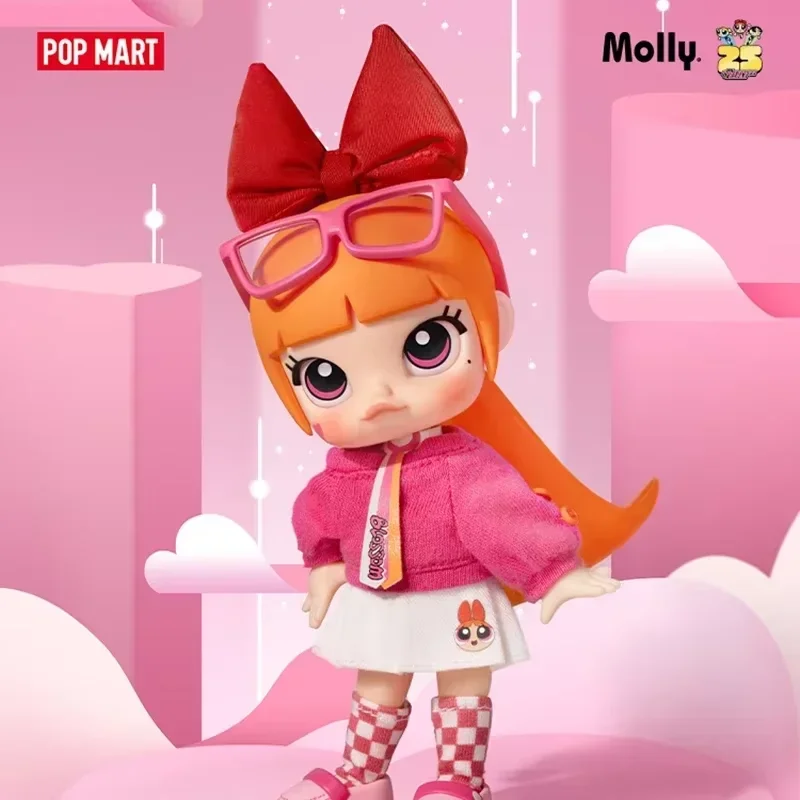 البوب مارت مولي x القوة الفتيات سلسلة عمل الشكل BJD لعبة أنيمي عمل الشكل تخمين حقيبة حلية التماثيل ديكور المنزل