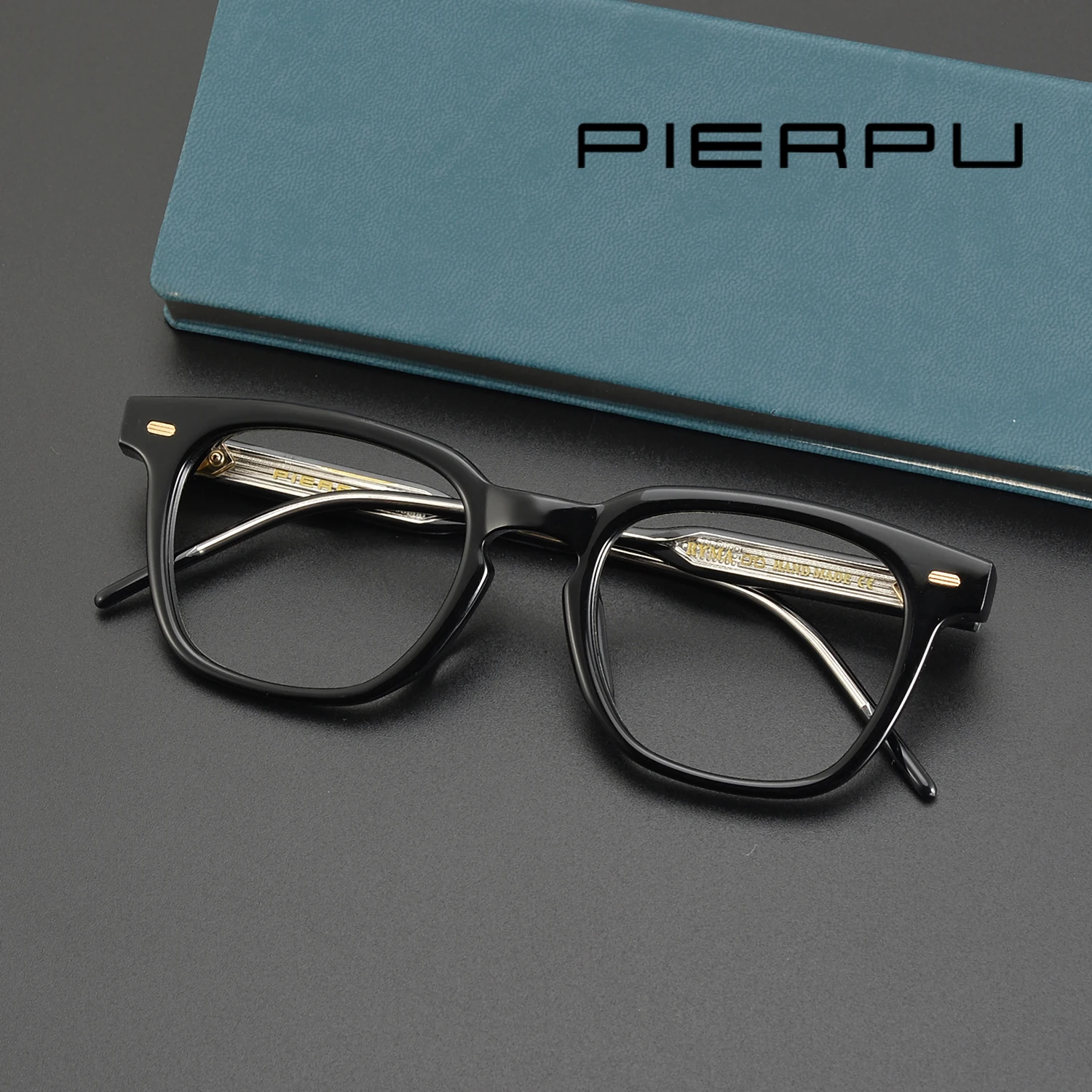 Vintage Thick Acetate Frame Square retro eyewear Men Gentle Designer brand Myopia reading Women Prescription KUBO eyeglasses