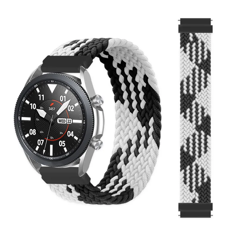 Braided Solo Loop for Samsung Galaxy Watch 7 6 5 4 Strap 44mm 40mm Correa Bracelet Galaxy Watch 6Classic 5Pro Band 43 47mm 45mm