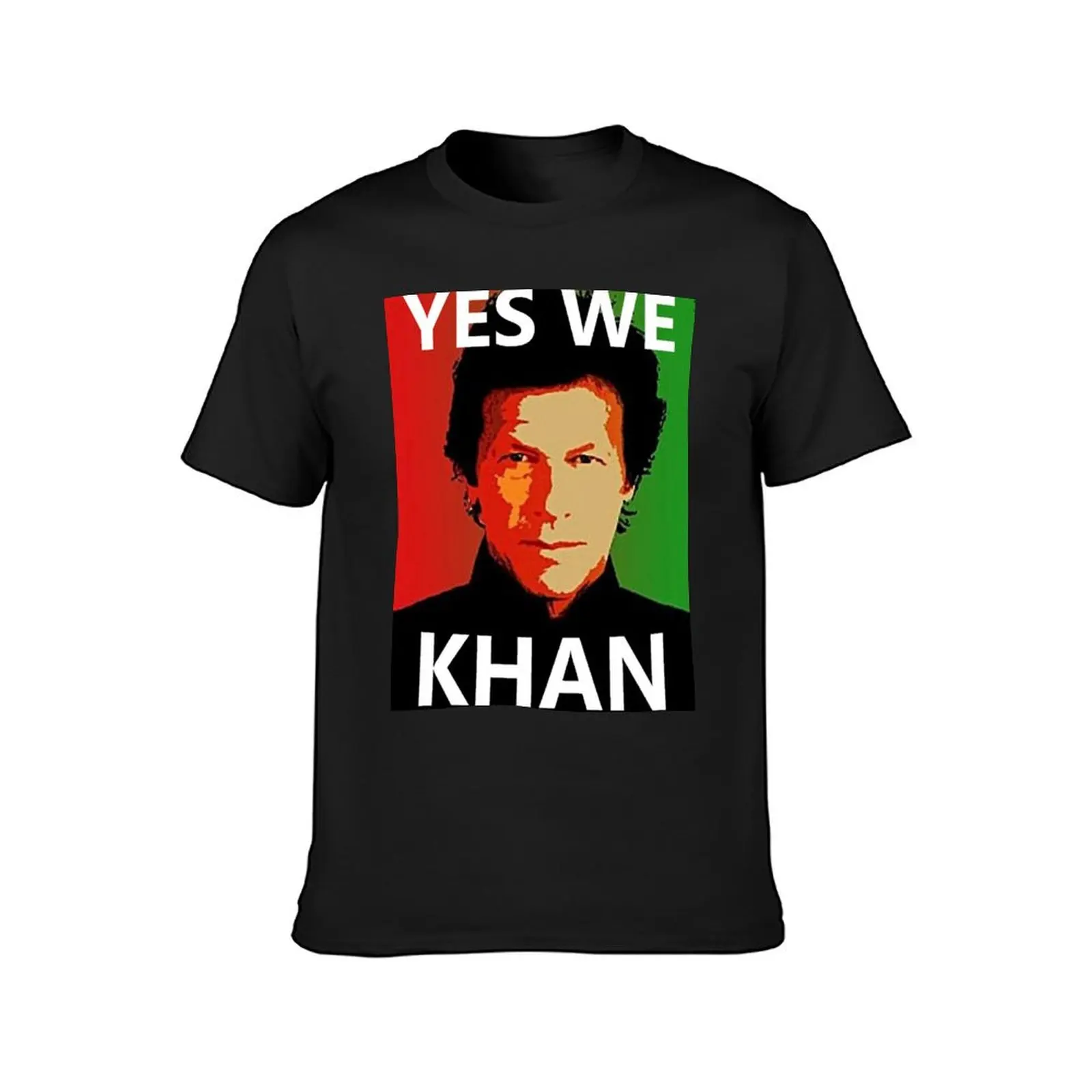 Yes We Khan - Imran Khan Pakistan Prime Minister T-Shirt summer top blacks korean fashion t shirts for men