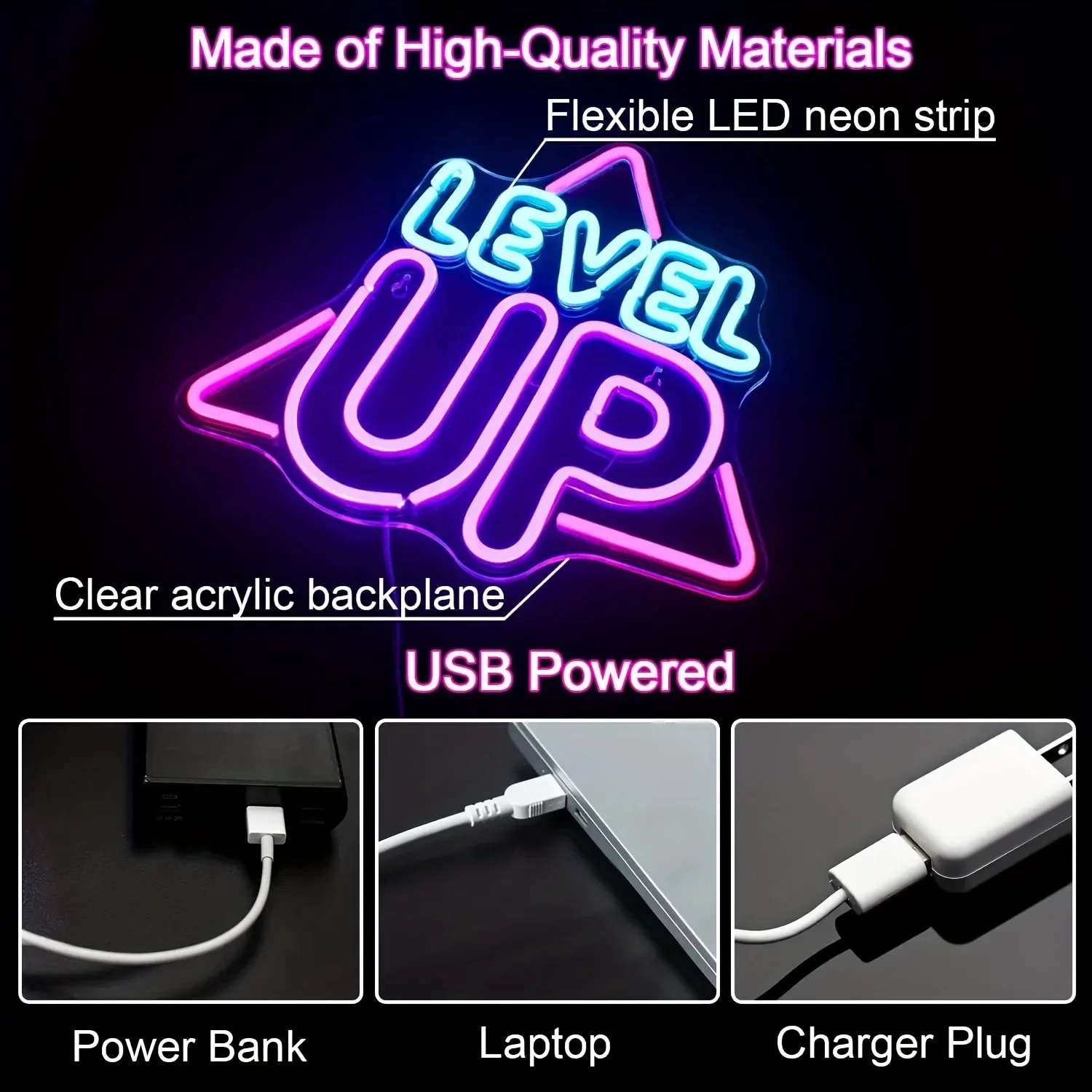 Level Up Neon Sign … - image