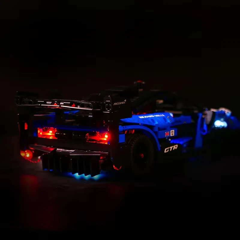 RC Técnico Sports Car Building Block Set sem Blocos Modelo, DIY Kit de Luz LED, Apenas Luz LED, 42123