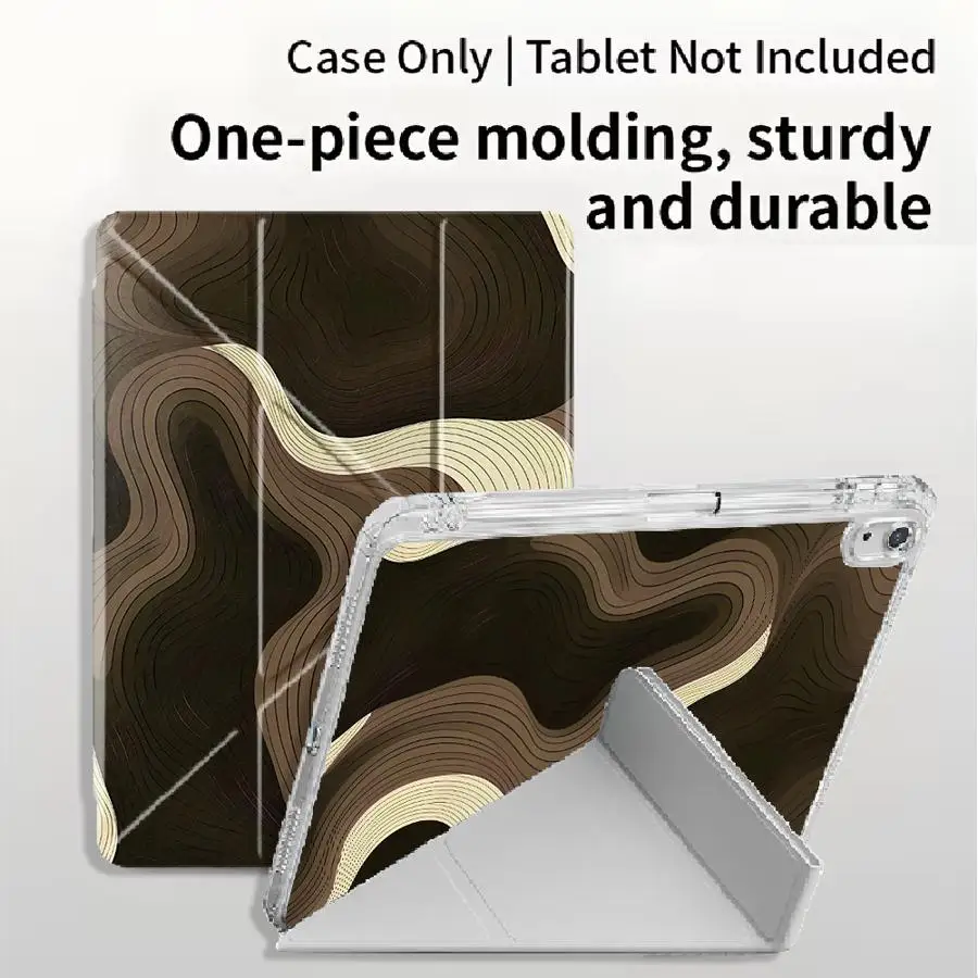 capa-suporte-para-tablet-ipad-mini-6-7-pro-2025-11ª-10ª-9ª-8ª-7ª-geracao-129-polegadas-air-4-5-m3-m2-m4-11-polegadas-y-fold-marrom-ondulado