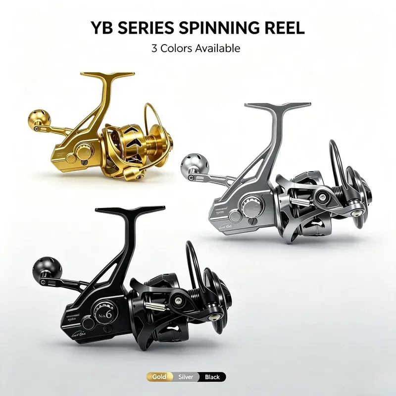 6000 Series 5.9:1 High Speed Spinning Reel - Professional Waterproof Sea Reel 12+1BB CNC Machined for Powerful Saltwater